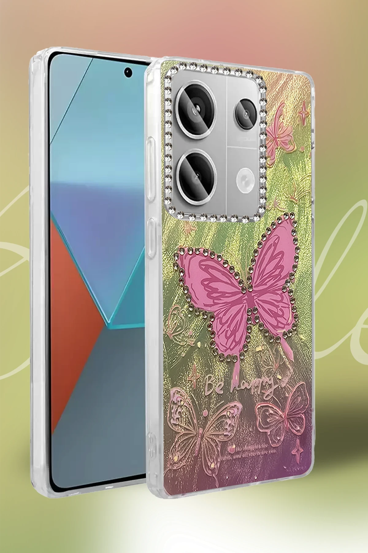 Newface Xiaomi Redmi Note 13 Pro 5G Kılıf Blade Aynalı Desenli Kapak - Desen 1 — görsel 2