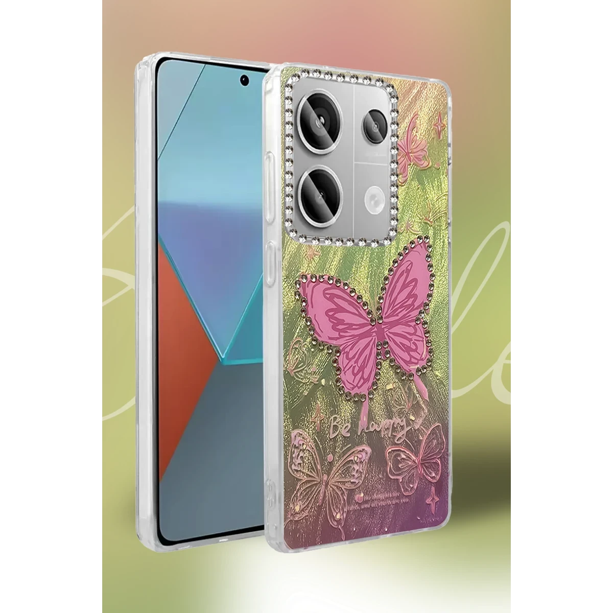 Newface Xiaomi Redmi Note 13 Pro 5G Kılıf Blade Aynalı Desenli Kapak - Desen 1 — görsel 4