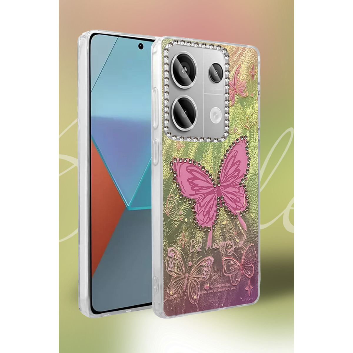 Newface Xiaomi Redmi Note 13 Pro 5G Kılıf Blade Aynalı Desenli Kapak - Desen 1 — görsel 6