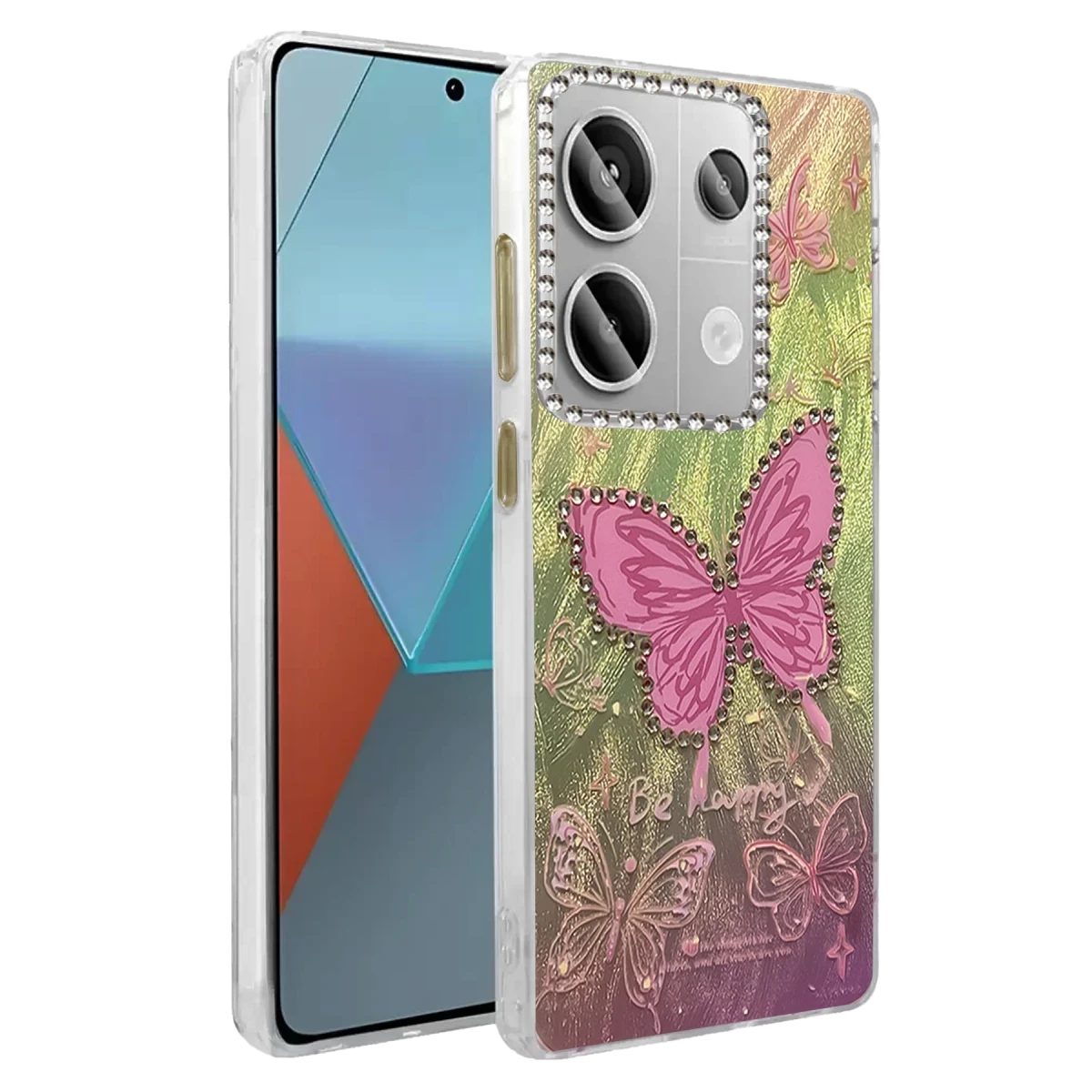 Newface Xiaomi Redmi Note 13 Pro 5G Kılıf Blade Aynalı Desenli Kapak - Desen 5