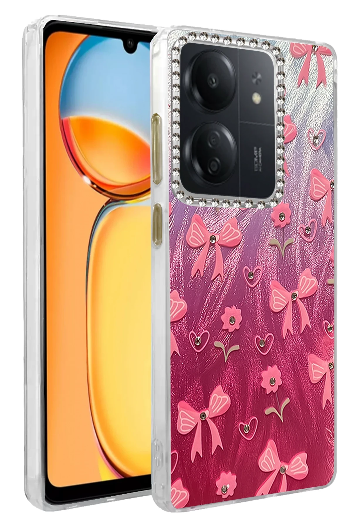 Newface Xiaomi Redmi 13C Kılıf Blade Aynalı Desenli Kapak - Desen 3