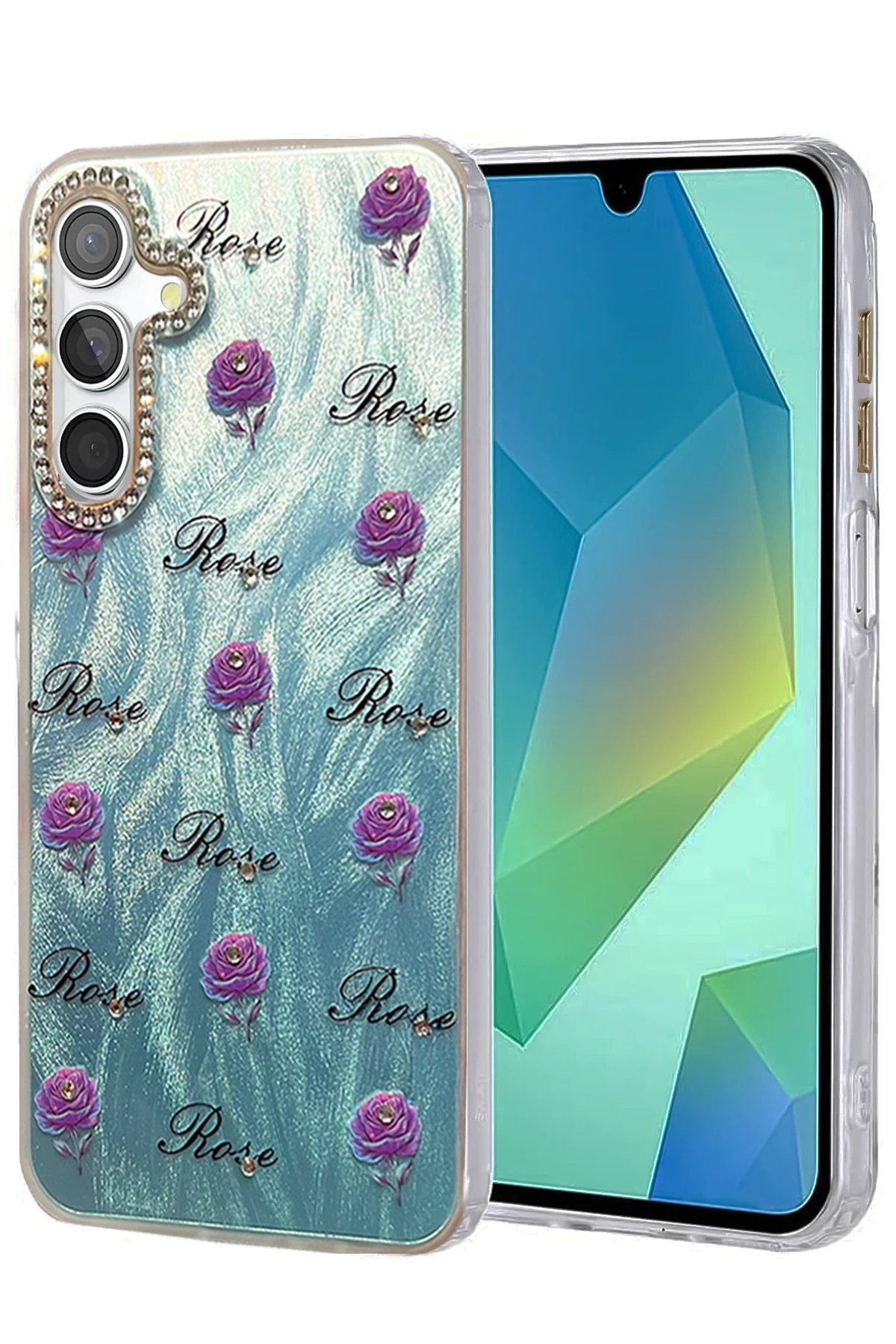 Newface Samsung Galaxy A25 5G Kılıf Blade Aynalı Desenli Kapak - Desen 9