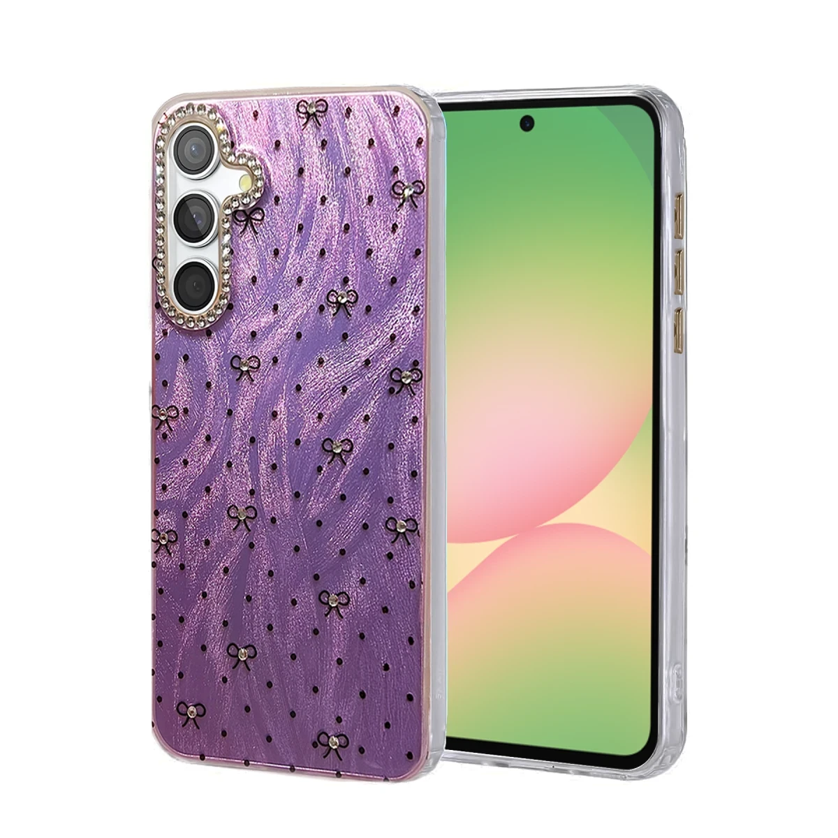 Newface Samsung Galaxy A56 Kılıf Blade Aynalı Desenli Kapak - Desen 2