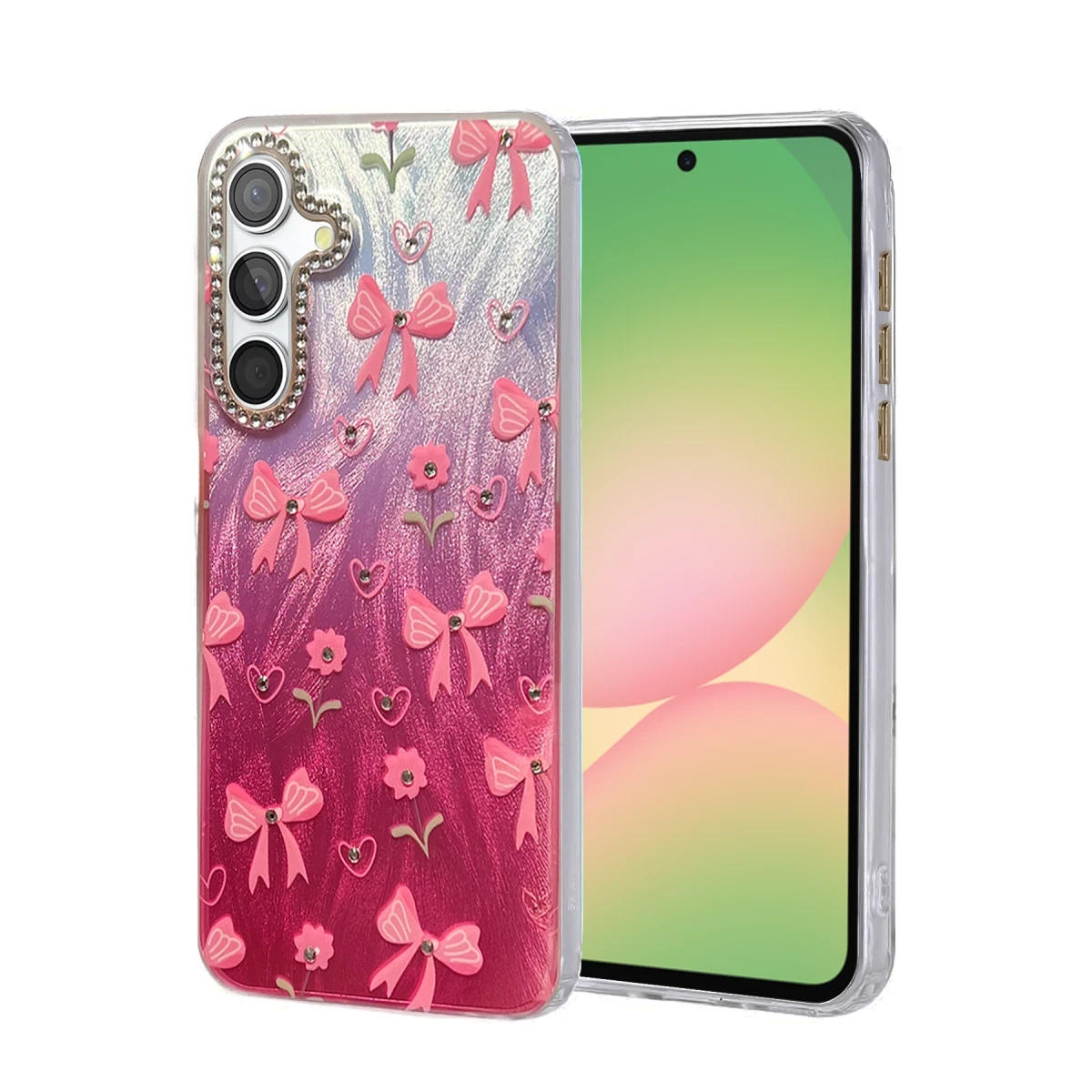 Newface Samsung Galaxy A56 Kılıf Blade Aynalı Desenli Kapak - Desen 3
