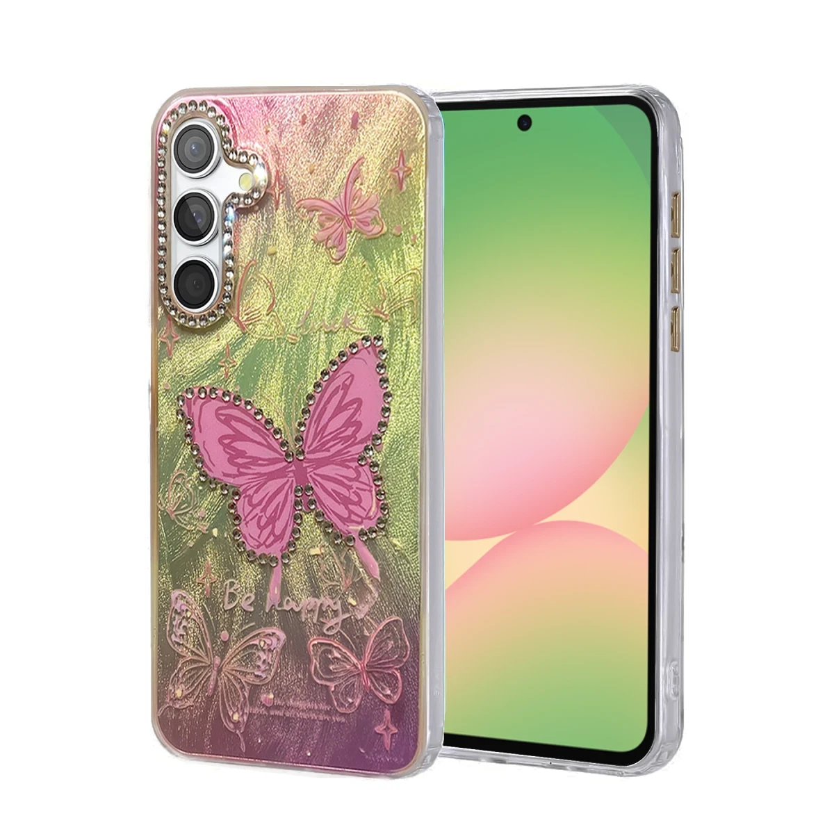 Newface Samsung Galaxy A56 Kılıf Blade Aynalı Desenli Kapak - Desen 5