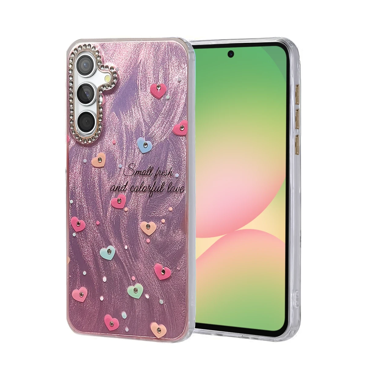 Newface Samsung Galaxy A56 Kılıf Blade Aynalı Desenli Kapak - Desen 8
