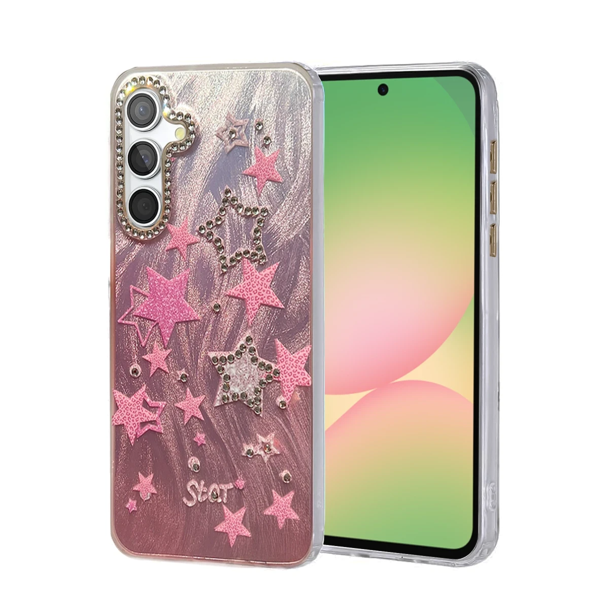 Newface Samsung Galaxy A56 Kılıf Blade Aynalı Desenli Kapak - Desen 7