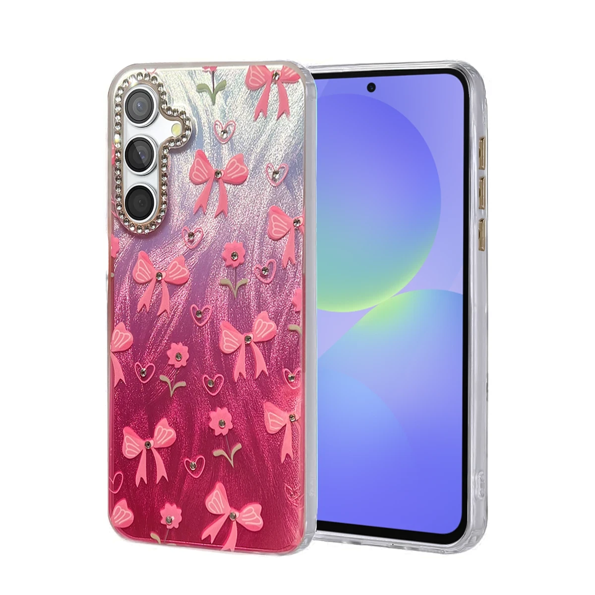Newface Samsung Galaxy A36 Kılıf Blade Aynalı Desenli Kapak - Desen 3