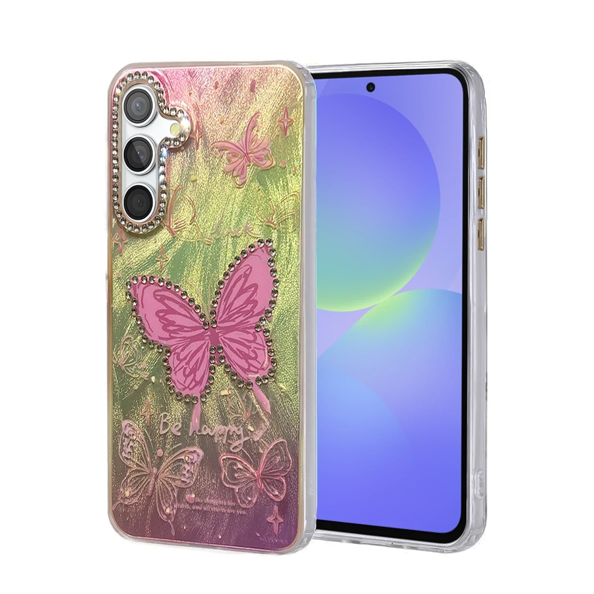 Newface Samsung Galaxy A36 Kılıf Blade Aynalı Desenli Kapak - Desen 5