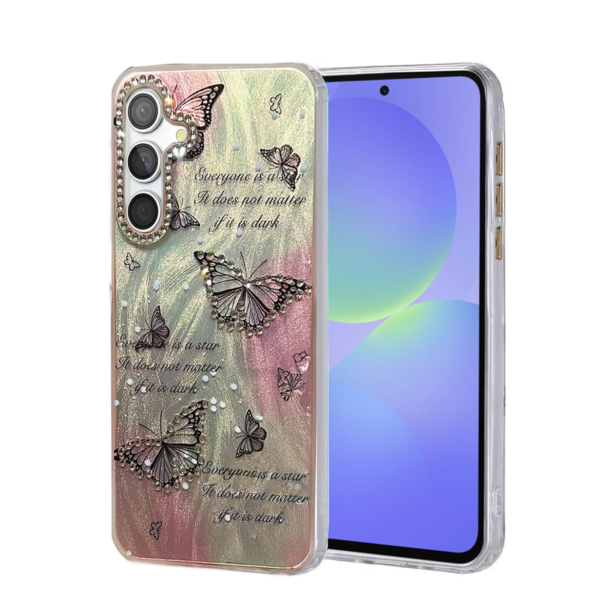 Newface Samsung Galaxy A36 Kılıf Blade Aynalı Desenli Kapak - Desen 6