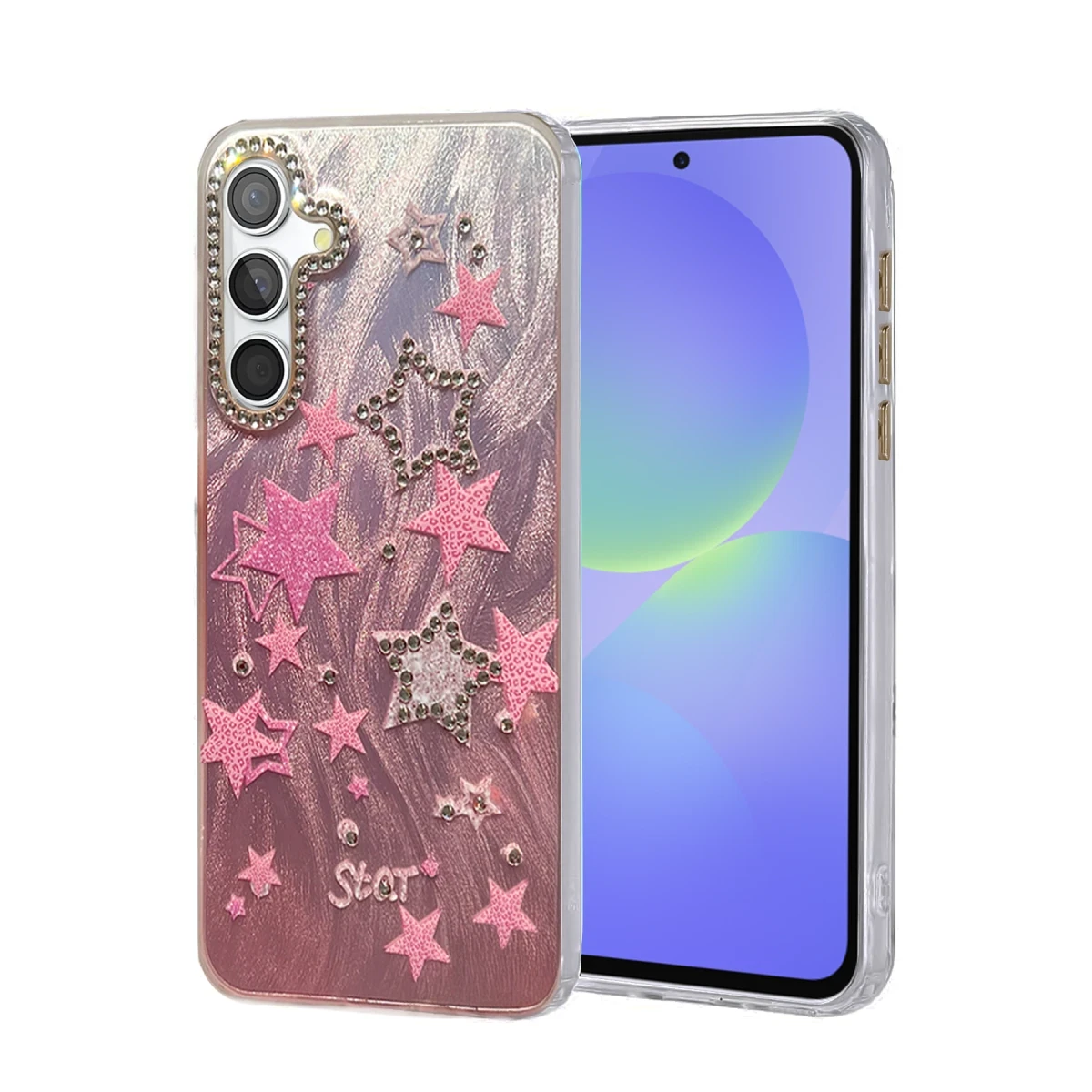 Newface Samsung Galaxy A36 Kılıf Blade Aynalı Desenli Kapak - Desen 7