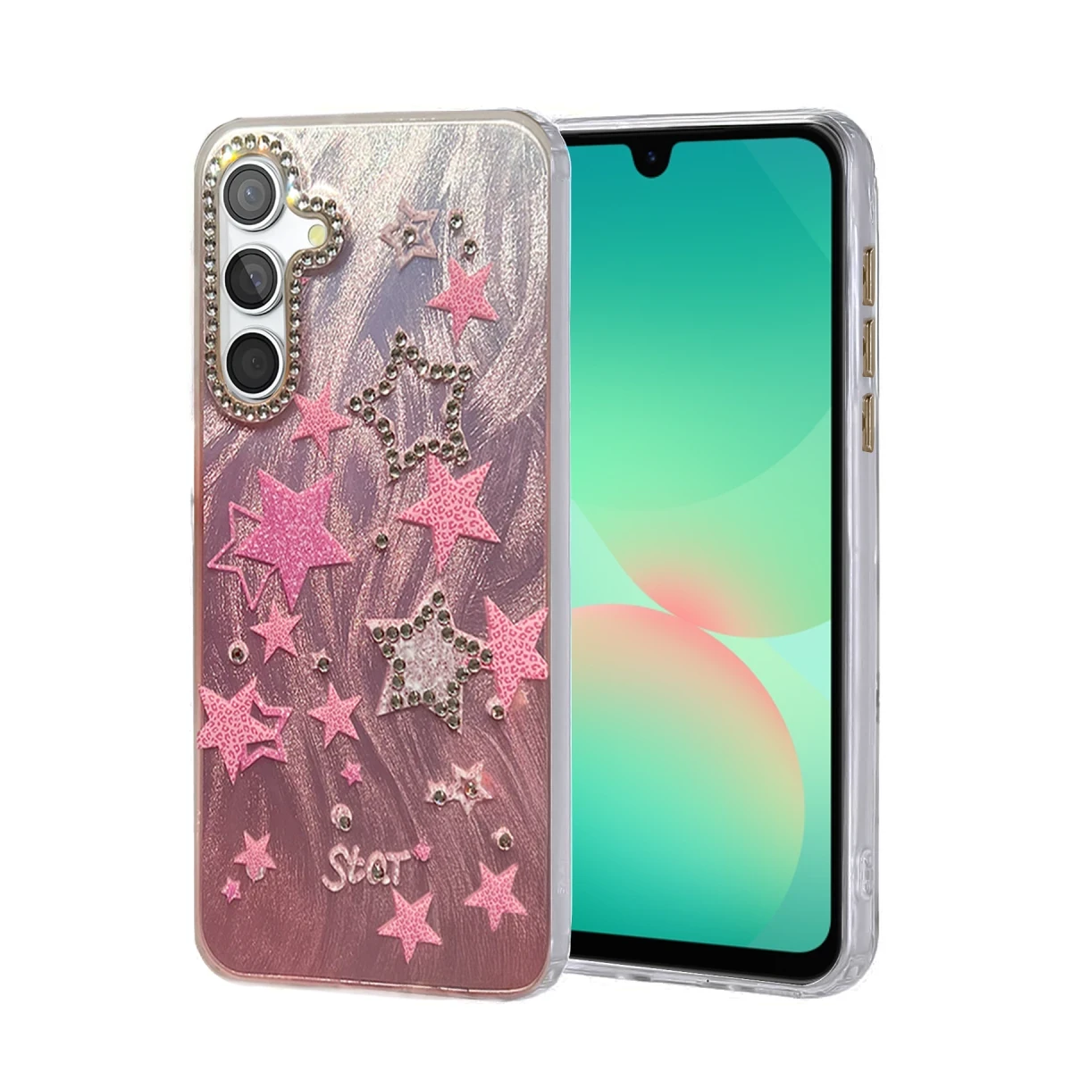 Newface Samsung Galaxy A26 Kılıf Blade Aynalı Desenli Kapak - Desen 7