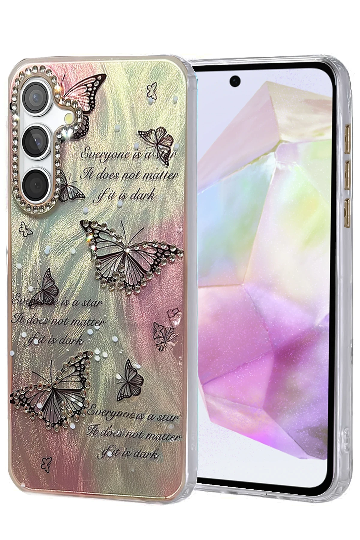 Newface Samsung Galaxy A35 5G Kılıf Blade Aynalı Desenli Kapak - Desen 6