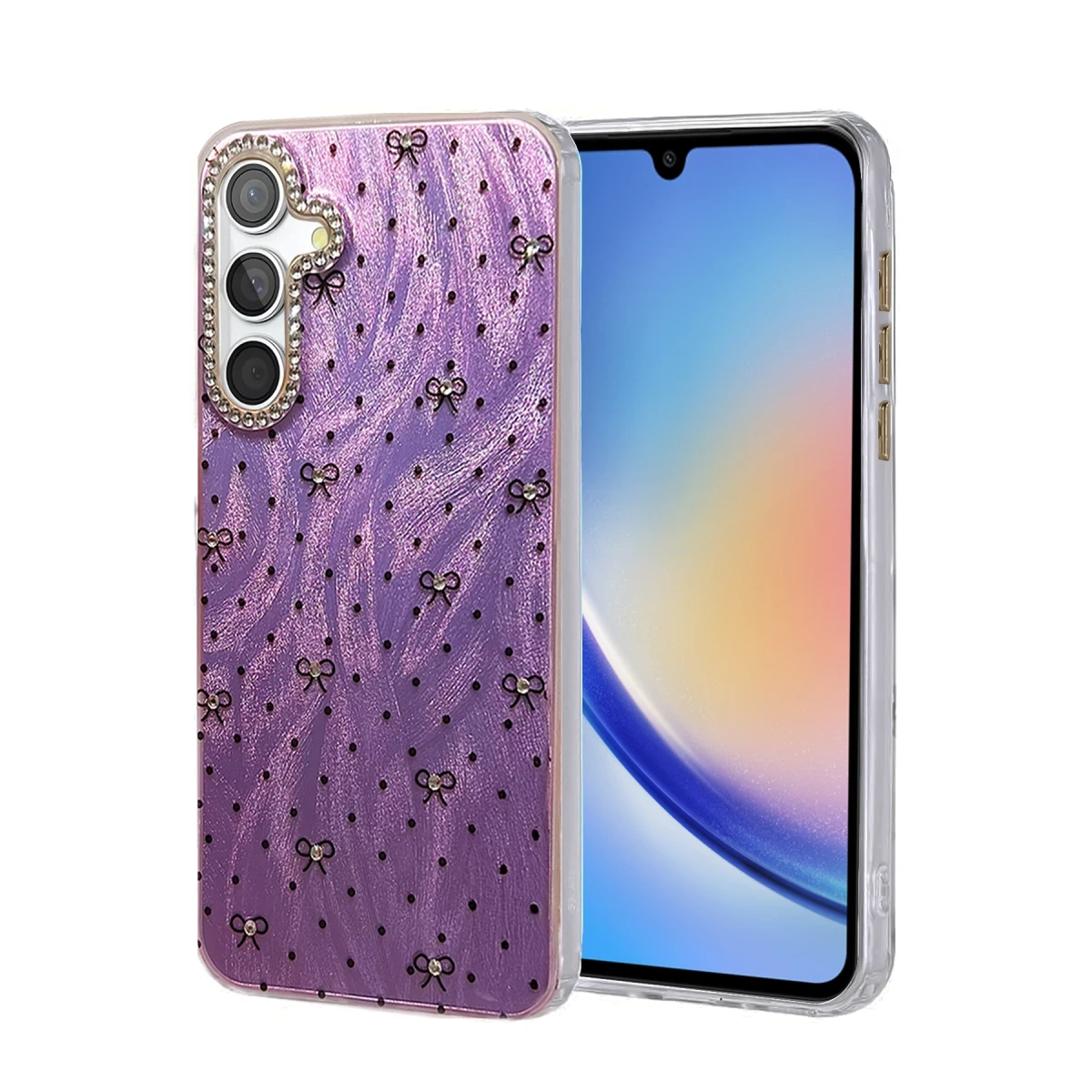 Newface Samsung Galaxy A34 5G Kılıf Blade Aynalı Desenli Kapak - Desen 2