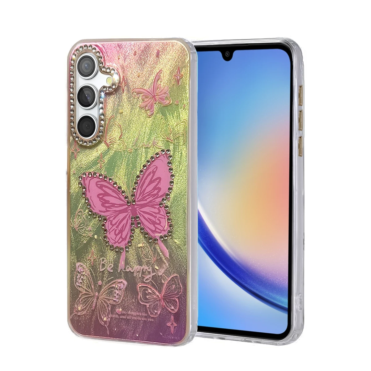 Newface Samsung Galaxy A34 5G Kılıf Blade Aynalı Desenli Kapak - Desen 5