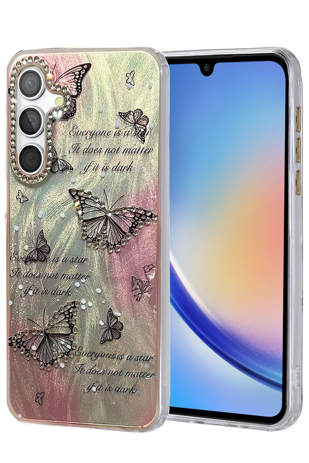 Newface Samsung Galaxy A34 5G Kılıf Blade Aynalı Desenli Kapak - Desen 6