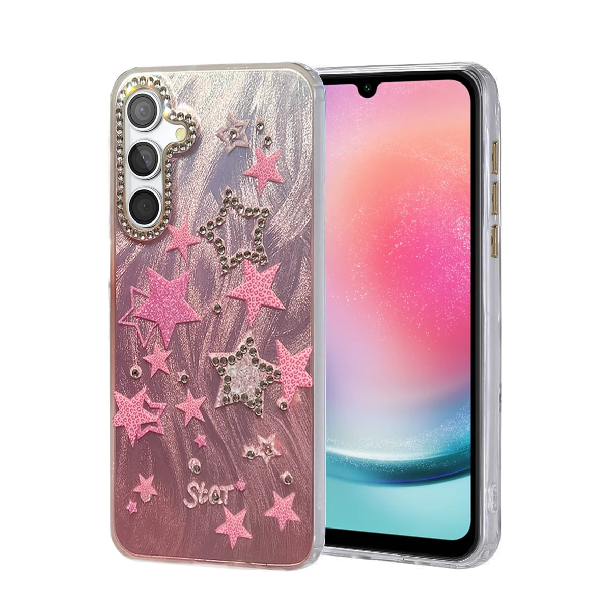 Newface Samsung Galaxy A24 4G Kılıf Blade Aynalı Desenli Kapak - Desen 7