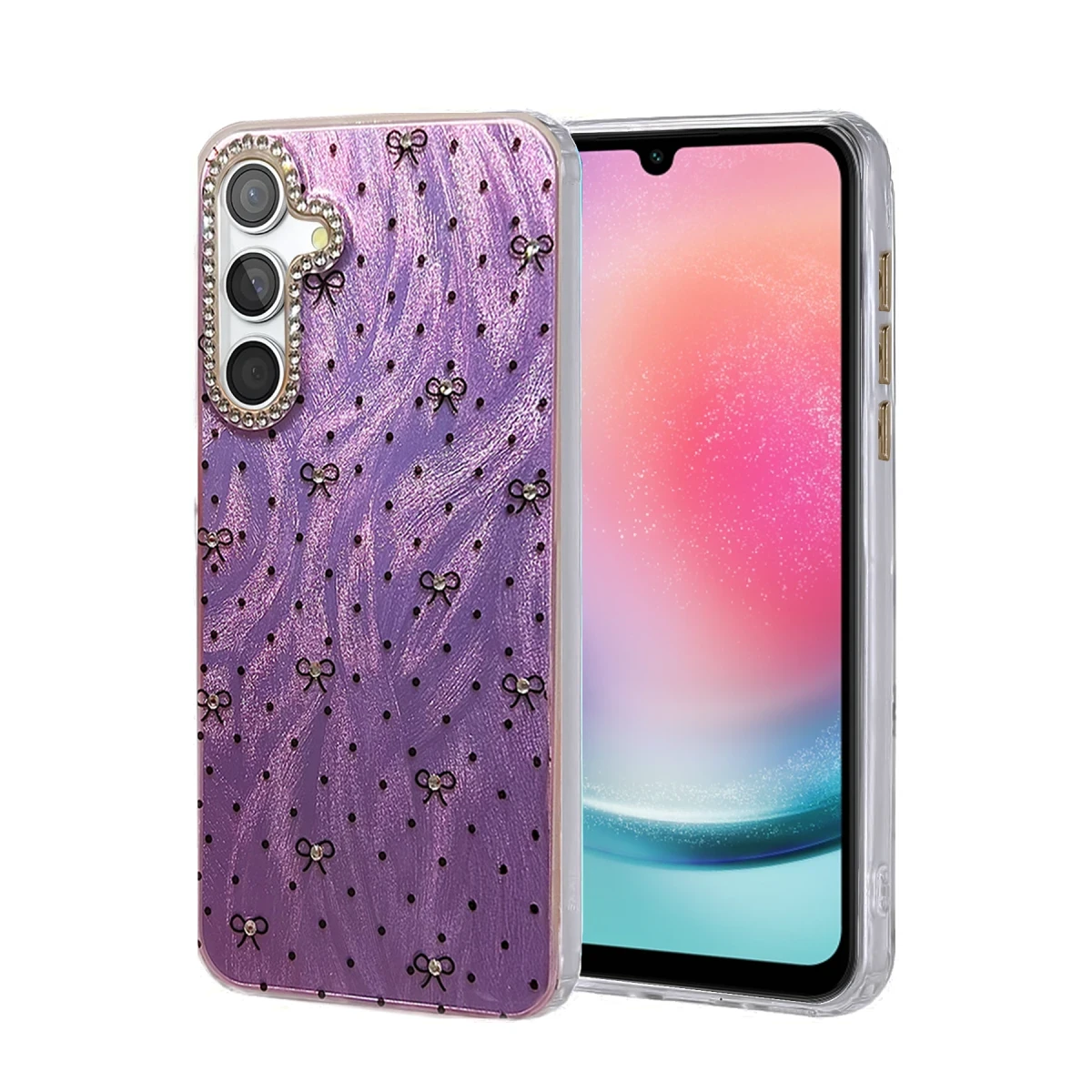 Newface Samsung Galaxy A24 4G Kılıf Blade Aynalı Desenli Kapak - Desen 2