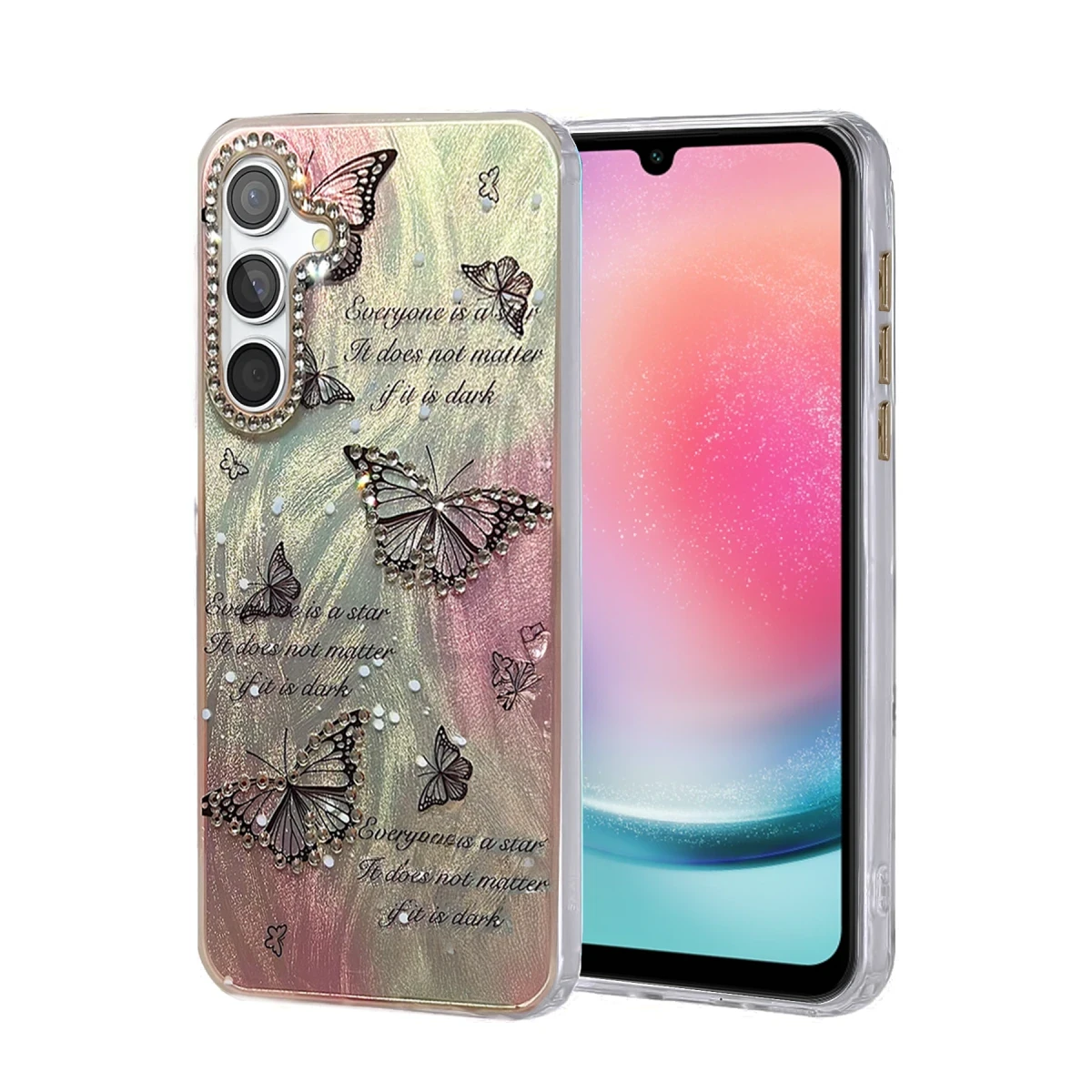 Newface Samsung Galaxy A24 4G Kılıf Blade Aynalı Desenli Kapak - Desen 6