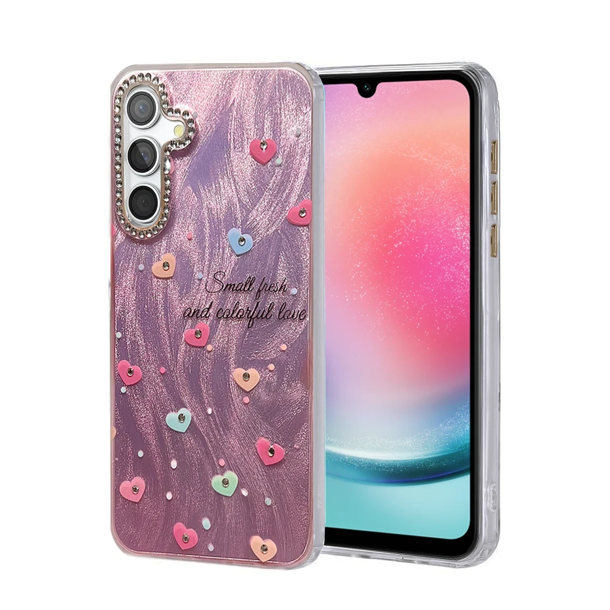Newface Samsung Galaxy A24 4G Kılıf Blade Aynalı Desenli Kapak - Desen 8