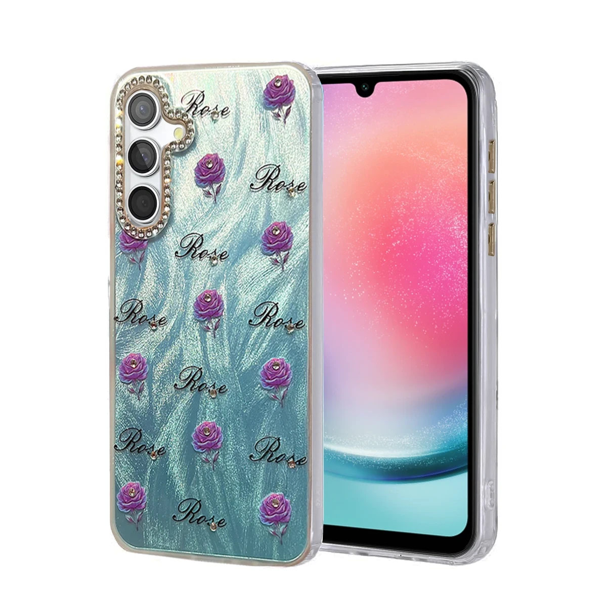 Newface Samsung Galaxy A24 4G Kılıf Blade Aynalı Desenli Kapak - Desen 9