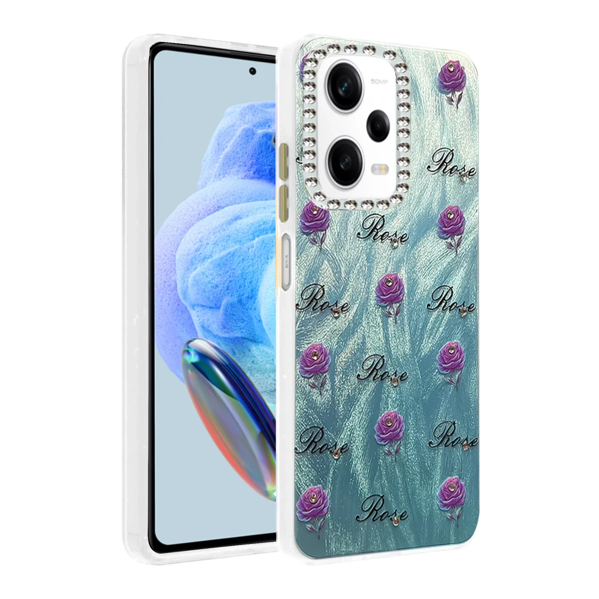 Newface Xiaomi Redmi Note 12 Pro 5G Kılıf Blade Aynalı Desenli Kapak - Desen 9