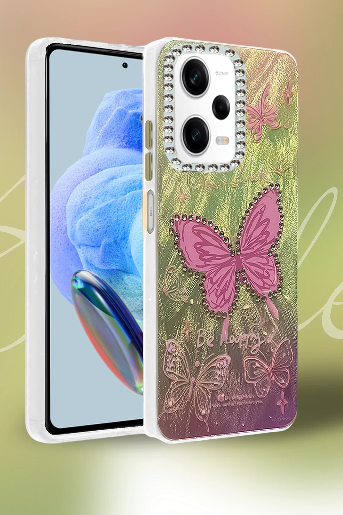 Newface Xiaomi Redmi Note 12 Pro 5G Kılıf Blade Aynalı Desenli Kapak - Desen 1 — görsel 2