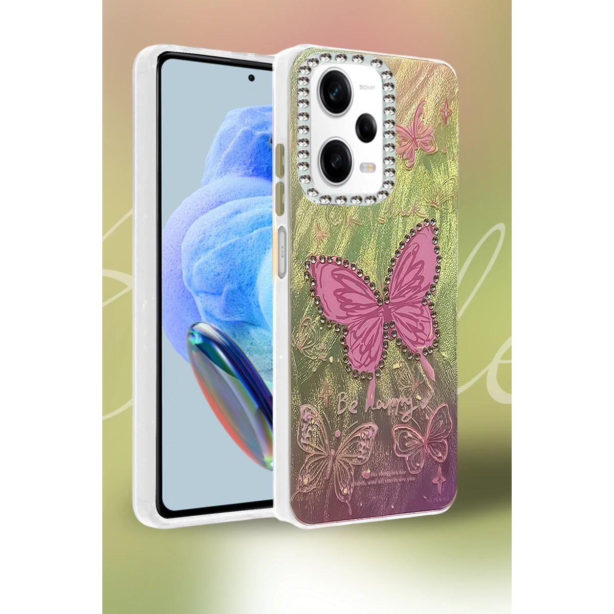 Newface Xiaomi Redmi Note 12 Pro 5G Kılıf Blade Aynalı Desenli Kapak - Desen 1 — görsel 4
