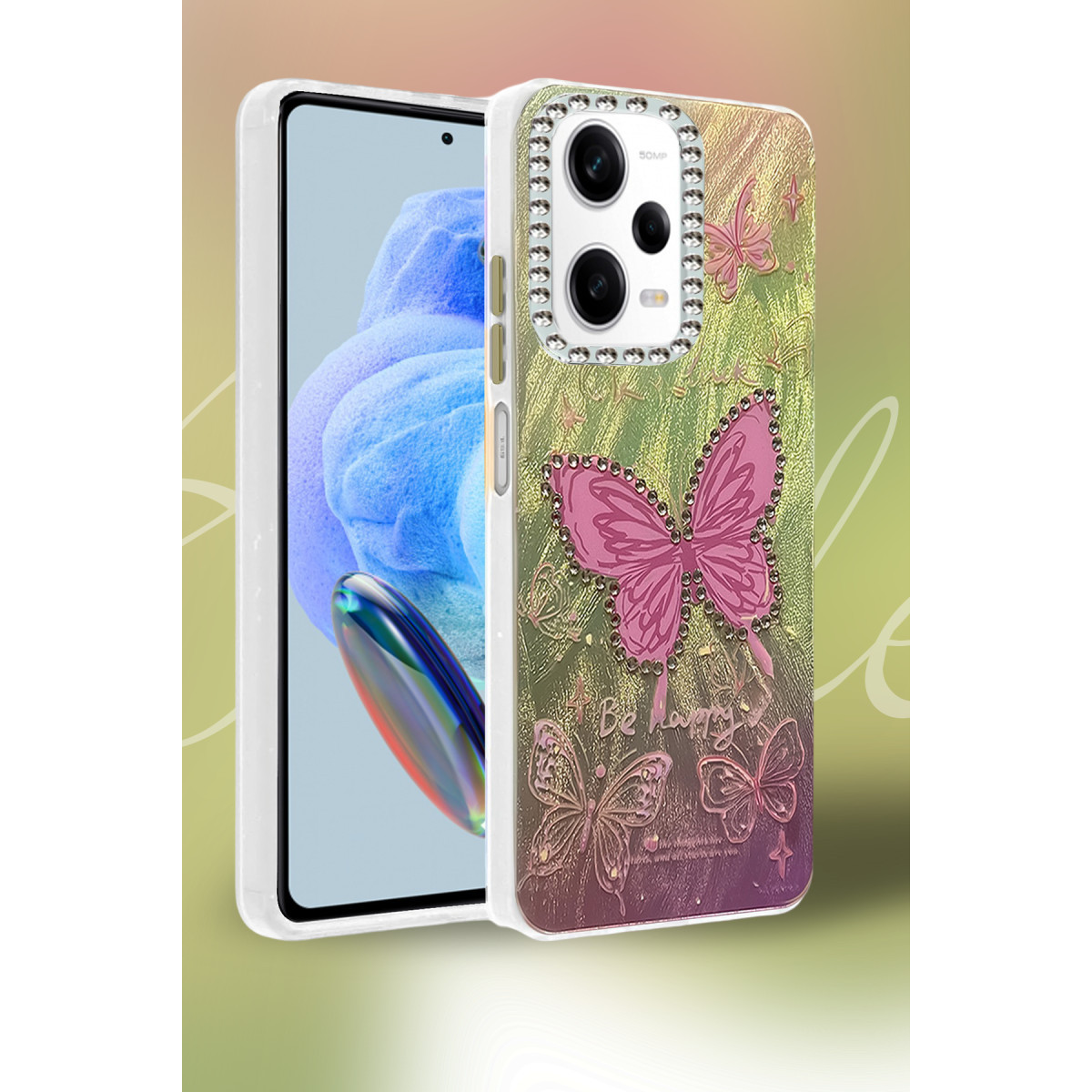 Newface Xiaomi Redmi Note 12 Pro 5G Kılıf Blade Aynalı Desenli Kapak - Desen 1 — görsel 6