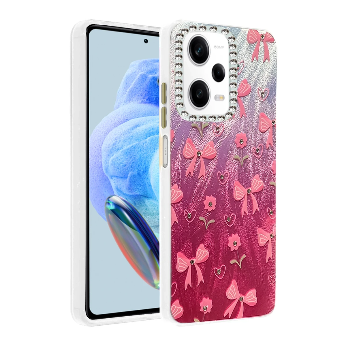 Newface Xiaomi Redmi Note 12 Pro 5G Kılıf Blade Aynalı Desenli Kapak - Desen 3