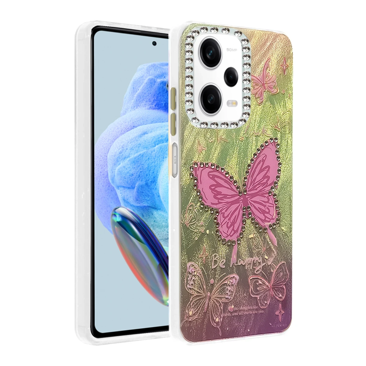 Newface Xiaomi Redmi Note 12 Pro 5G Kılıf Blade Aynalı Desenli Kapak - Desen 5