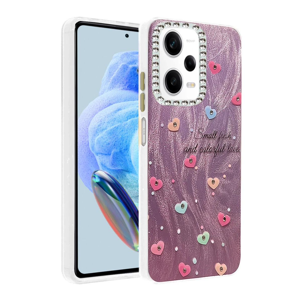 Newface Xiaomi Redmi Note 12 Pro 5G Kılıf Blade Aynalı Desenli Kapak - Desen 8