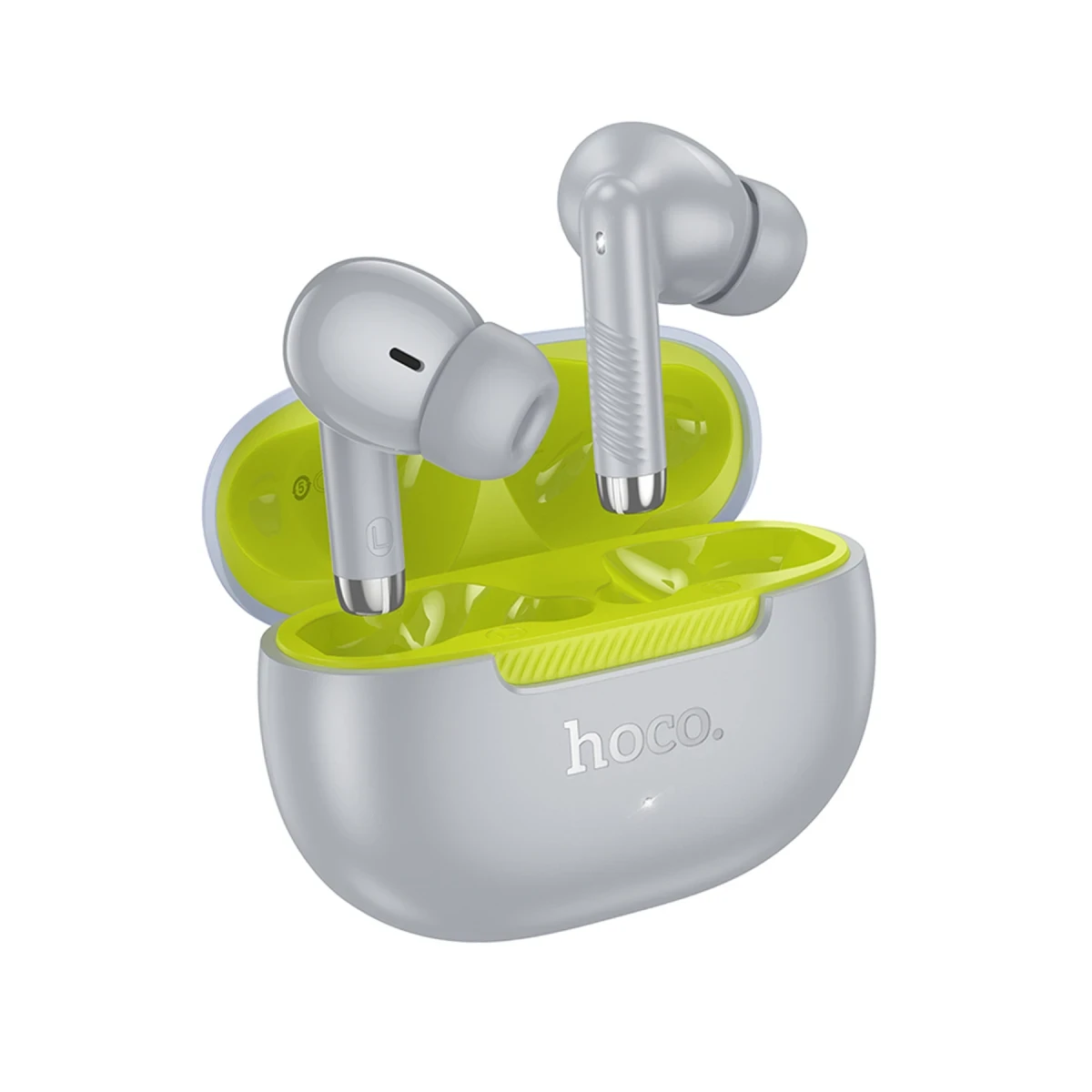Hoco. EQ24 Estrella Aktif Gürültü Engelleyici Özellikli Bluetooth 5.4 Kablosuz TWS Airpods Kulaklık - Gri