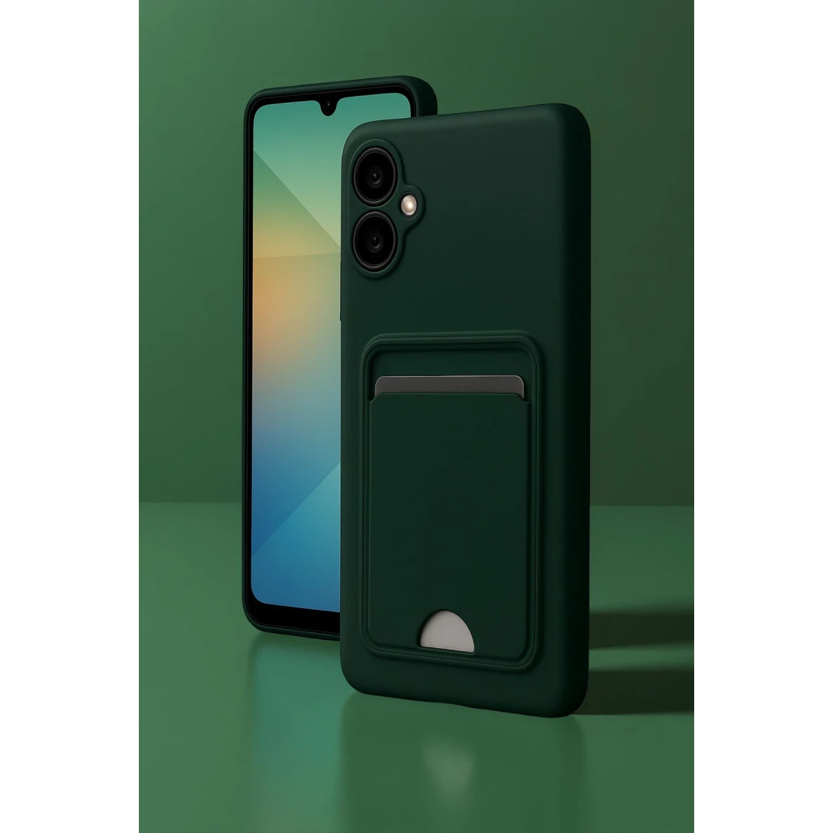 Newface Samsung Galaxy A06 Kılıf Kelvin Kartvizitli Silikon - Siyah — görsel 4