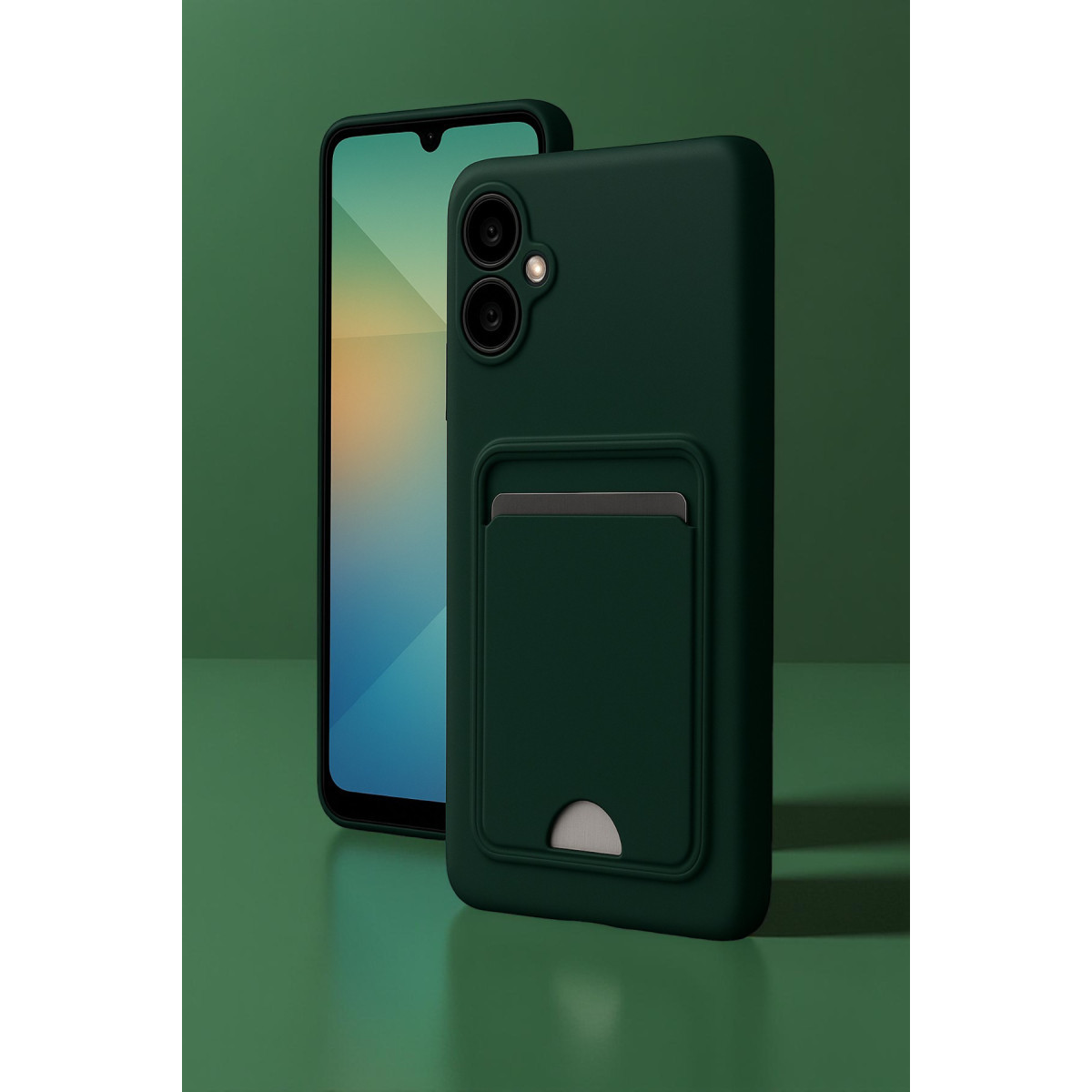 Newface Samsung Galaxy A06 Kılıf Kelvin Kartvizitli Silikon - Siyah — görsel 6