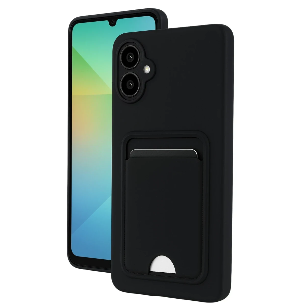 Newface Samsung Galaxy A06 Kılıf Kelvin Kartvizitli Silikon - Siyah — görsel 3