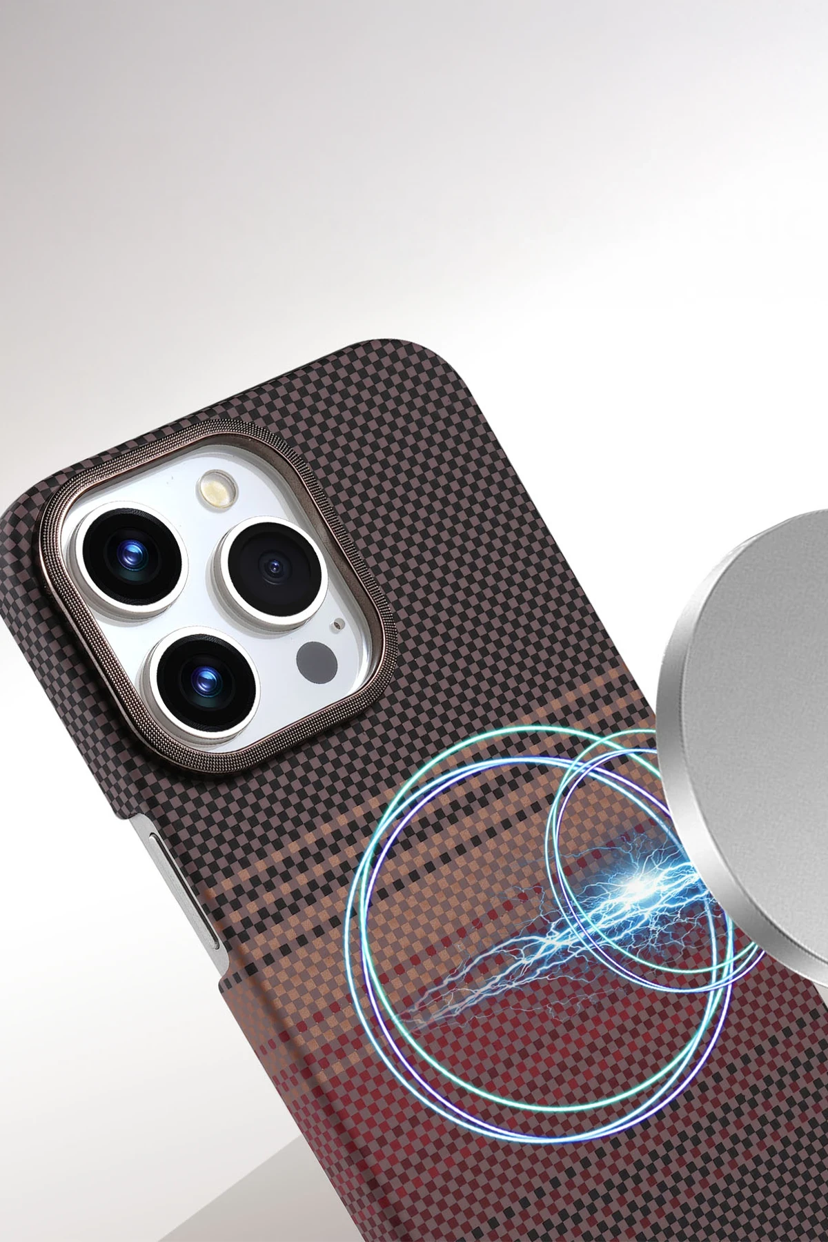 Newface Apple iPhone 15 Pro Max Vega Magsafe Kapak - Gri — görsel 2