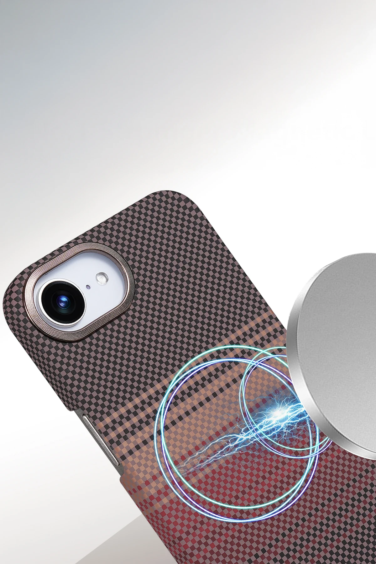 Newface Apple iPhone 16E Vega Magsafe Kapak - Gri — görsel 2