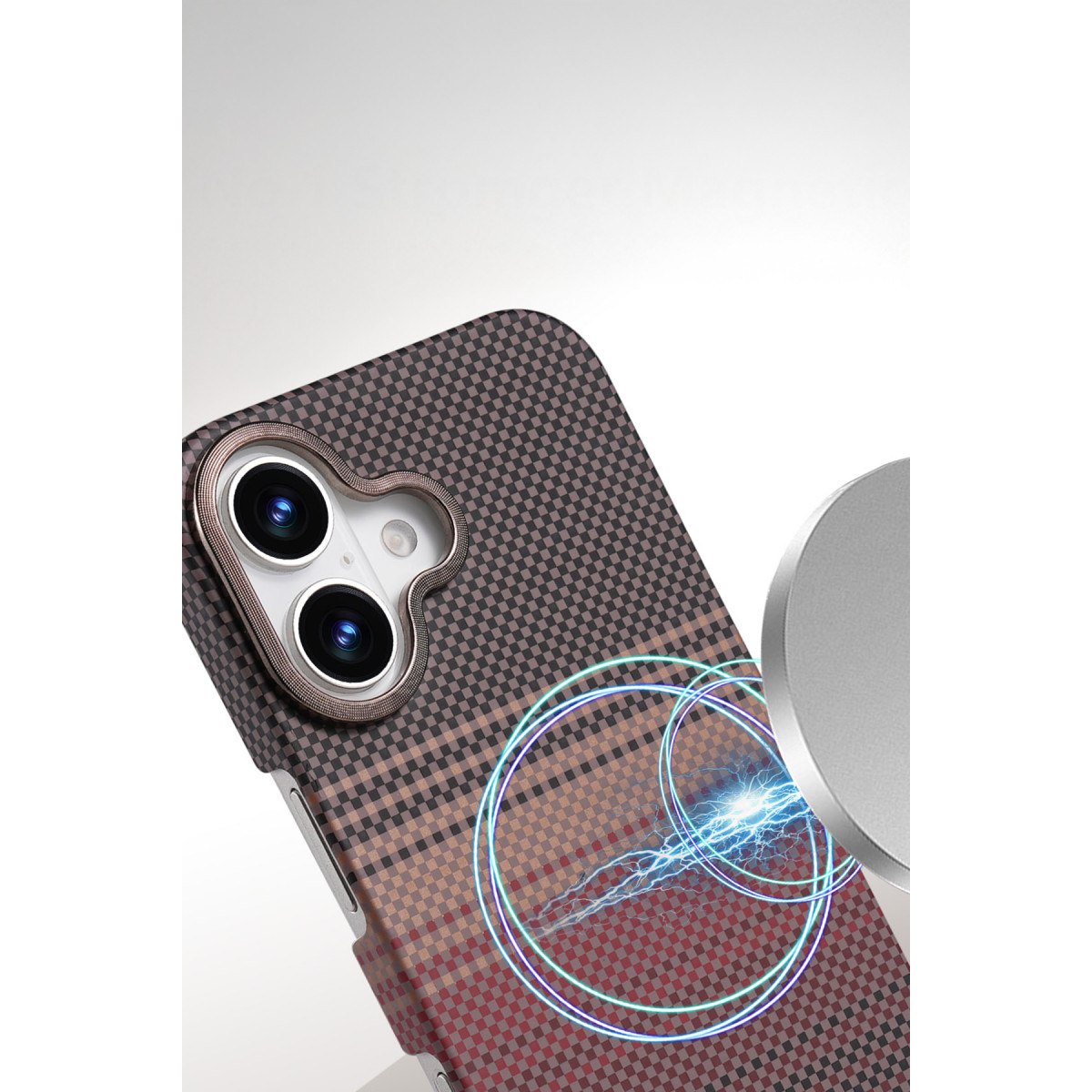 Newface Apple iPhone 16 Vega Magsafe Kapak - Gri — görsel 8