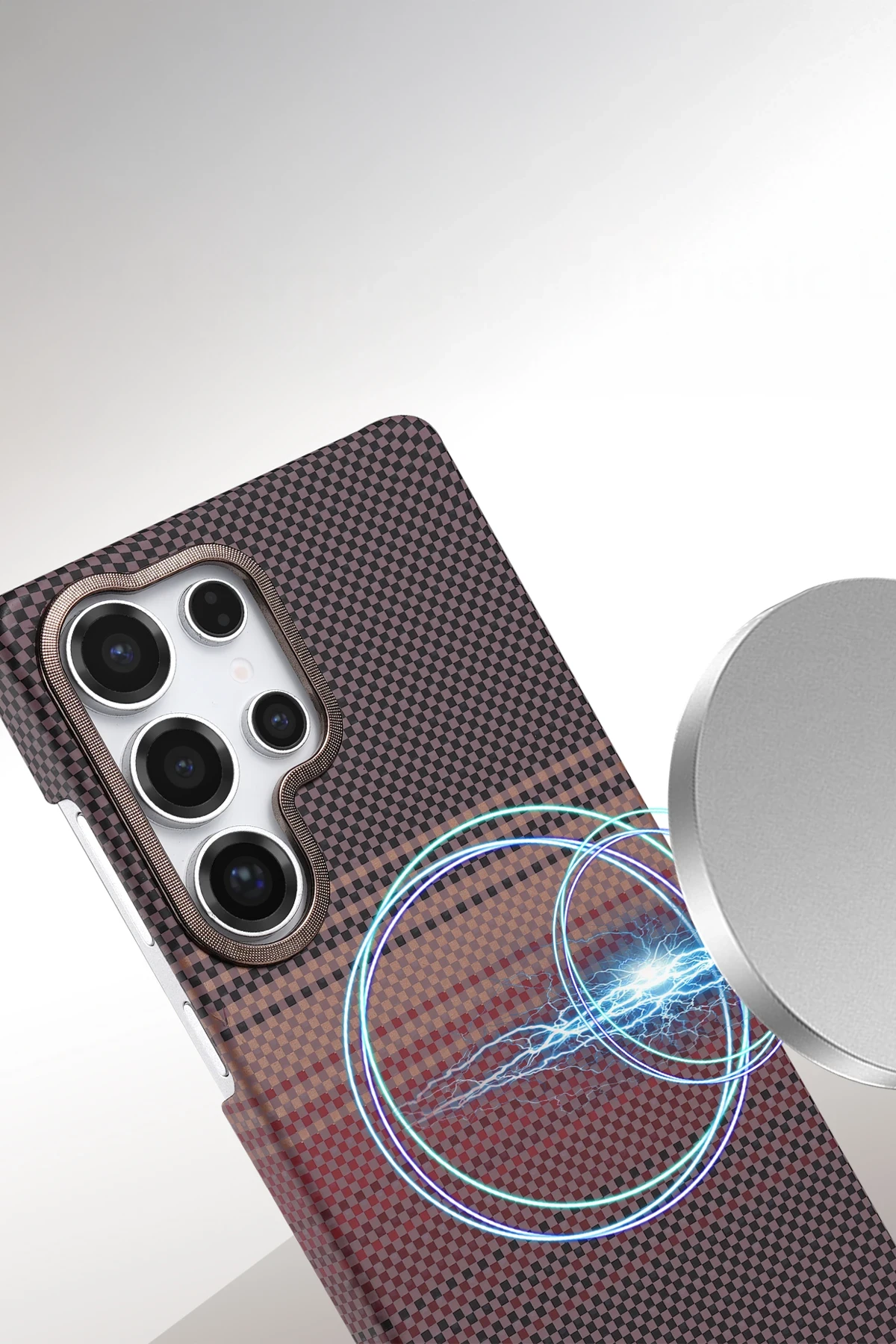 Newface Samsung Galaxy S24 Ultra Vega Magsafe Kapak - Gri — görsel 2