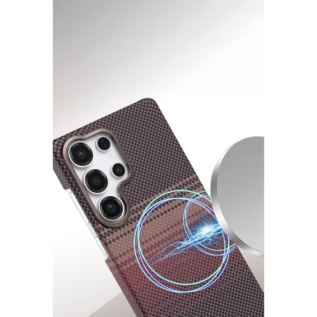 Newface Samsung Galaxy S24 Ultra Vega Magsafe Kapak - Gri — görsel 8