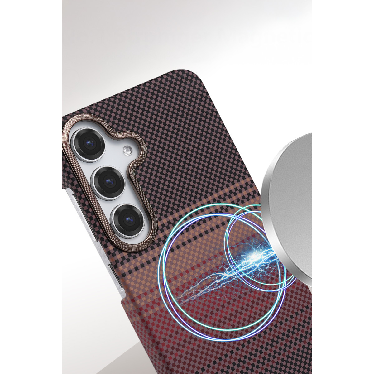 Newface Samsung Galaxy A25 5G Vega Magsafe Kapak - Gri — görsel 8