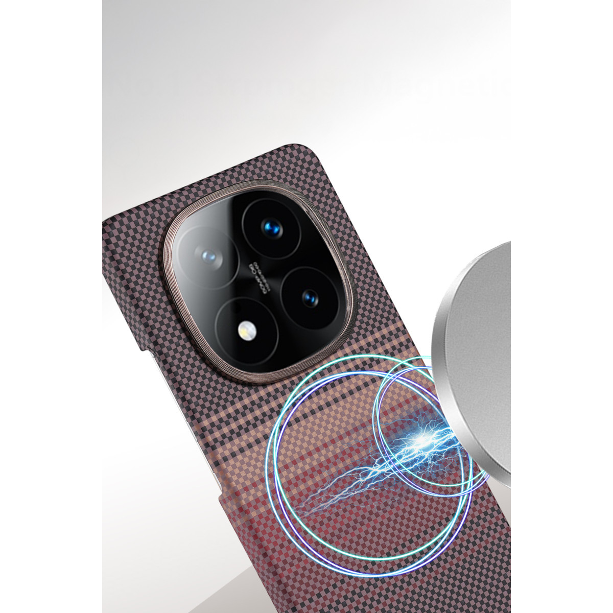 Newface Xiaomi Redmi Note 14 Pro 5G Vega Magsafe Kapak - Gri — görsel 8
