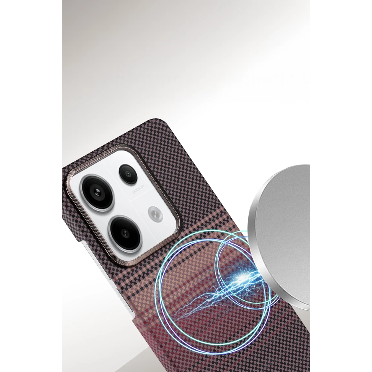 Newface Xiaomi Redmi Note 13 Pro 4G Vega Magsafe Kapak - Gri — görsel 5