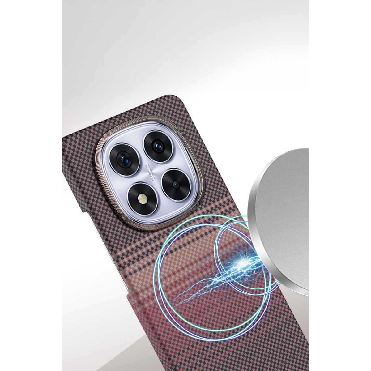 Newface Xiaomi Redmi Note 14 Pro Plus Vega Magsafe Kapak - Gri — görsel 8