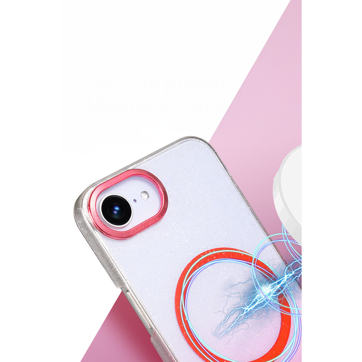 Newface Apple iPhone 16E Glossy Magsafe Kapak - Mavi — görsel 8