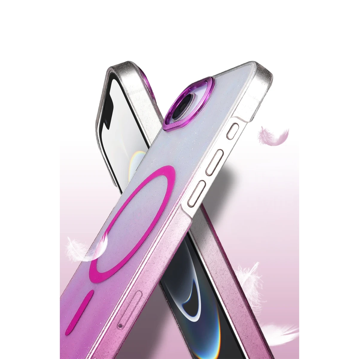 Newface Apple iPhone 16E Glossy Magsafe Kapak - Mavi — görsel 6