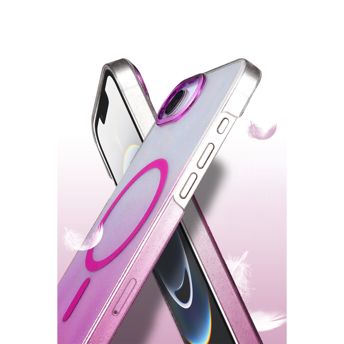 Newface Apple iPhone 16E Glossy Magsafe Kapak - Mavi — görsel 9
