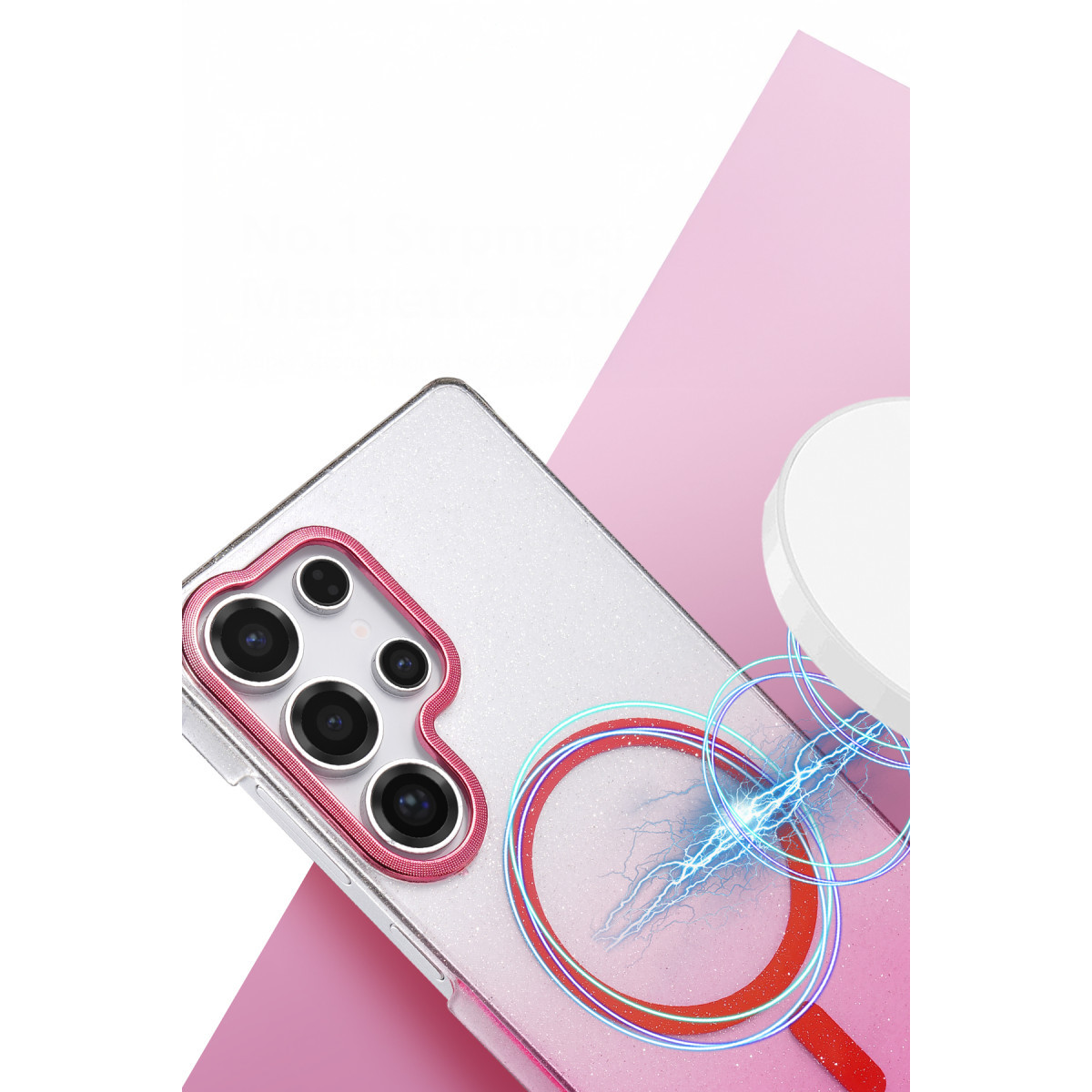Newface Samsung Galaxy S25 Ultra Glossy Magsafe Kapak - Mavi — görsel 8