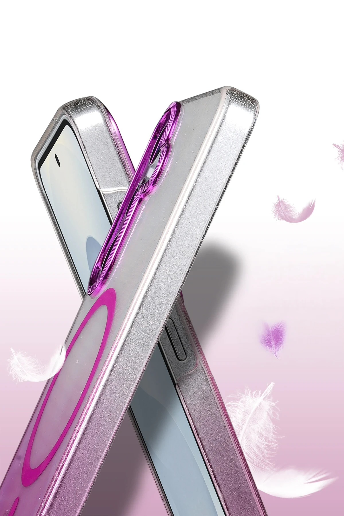 Newface Samsung Galaxy S24 FE Glossy Magsafe Kapak - Mavi — görsel 3